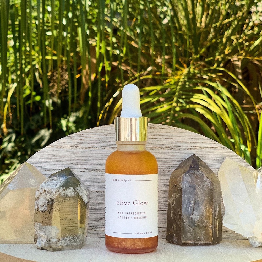 olive Glow organic facial and body oil